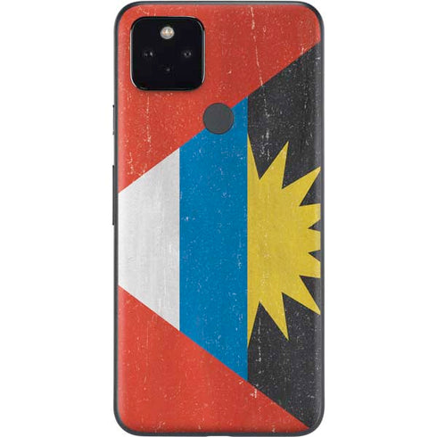 Antigua and Barbuda Flag Distressed Google Pixel 5a Skin